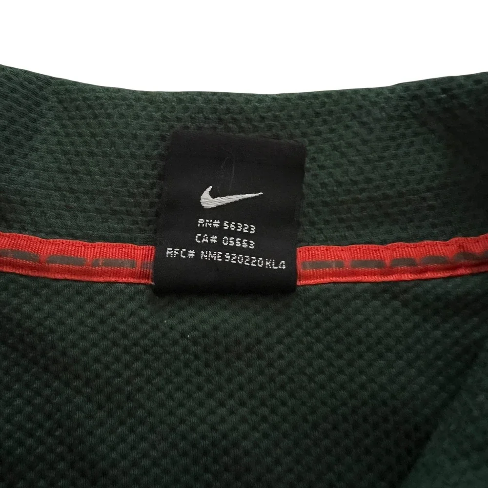 Nike Team Miami‎ Hurricanes Sphere Dry Polo Shirt Mens XL Green NCAA Football